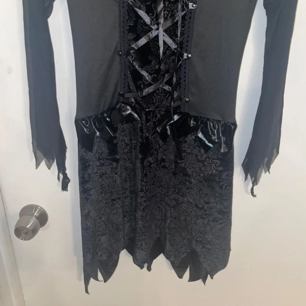 NWOT Girls Dress For Angel,Witch,Ghost Black Halloween Costume Cosplay Size XXL